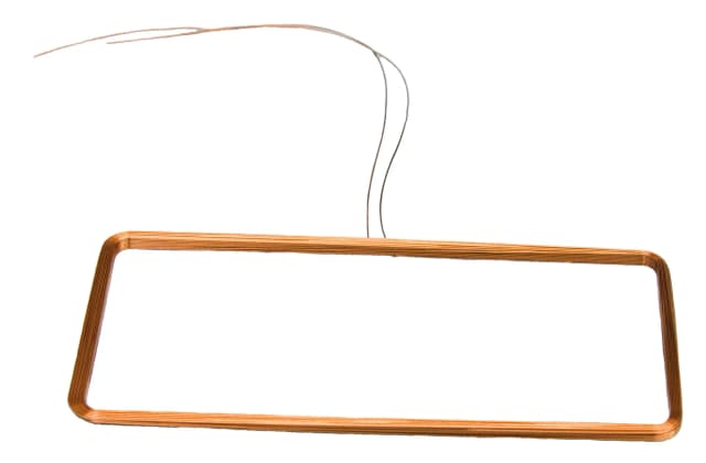 An RFID (radio frequency identification) self-supporting coil