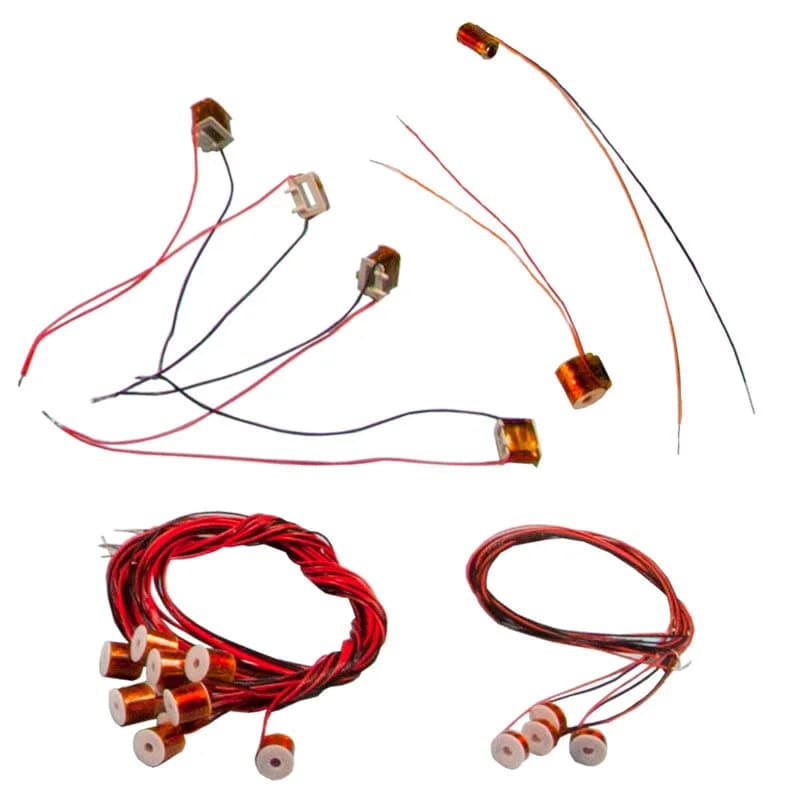 A variety of fine wire assemblies with custom leads